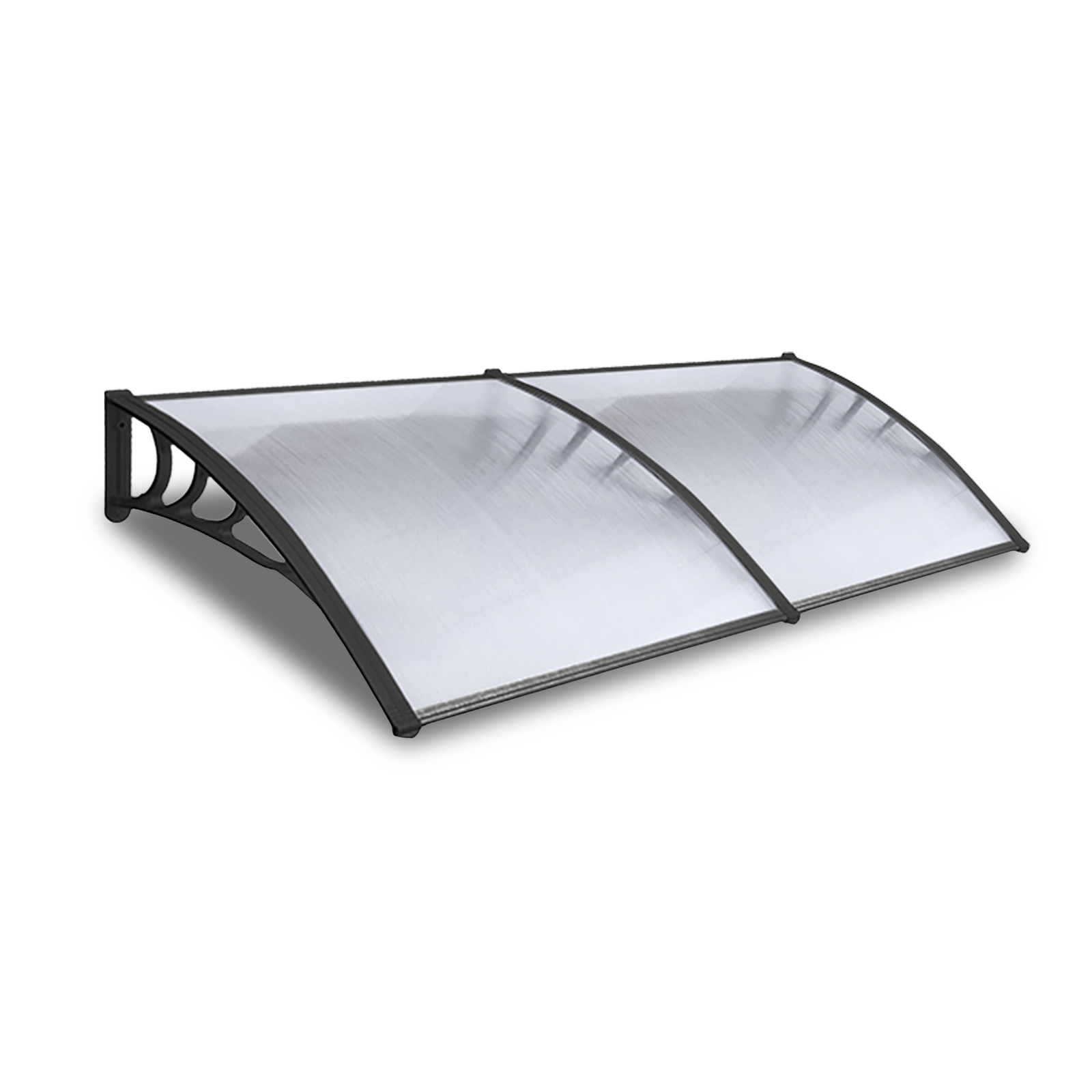 2.4 x 1M Window Door Awning Canopy Outdoor Patio UV Sun Shield Shade Waterproof Cover Rain Canopy