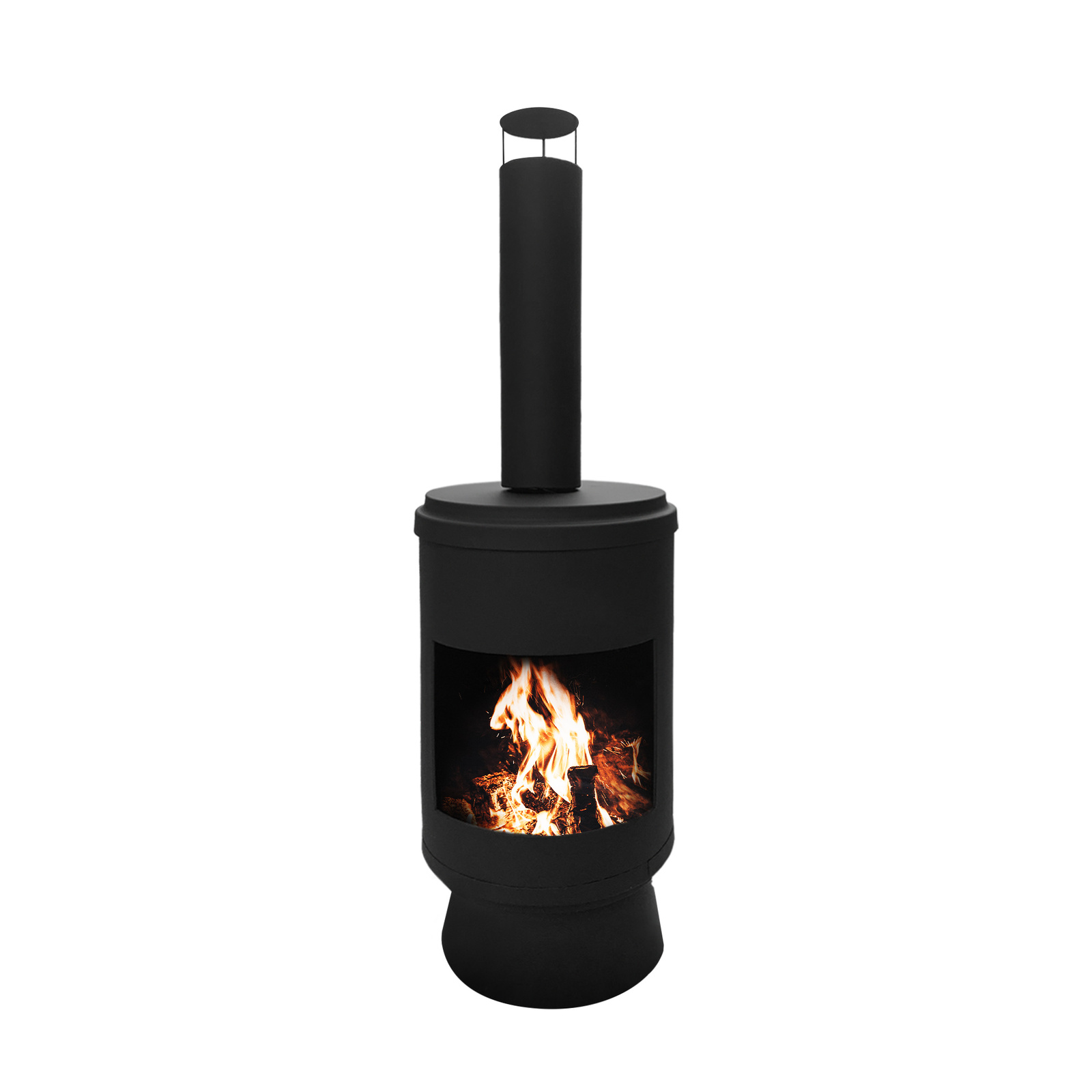 Fire Pit Chimney Fireplace Portable Outdoor Camping and Patio Heater 105cm 