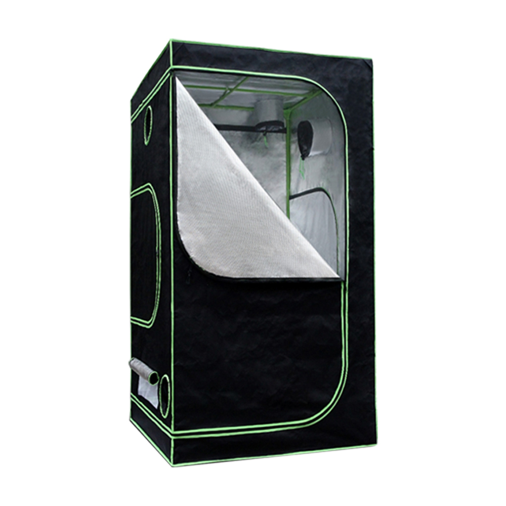 Glasshaus Grow Tent Kits Size B: 80x80x160cm Real 1680D Oxford Hydroponic Indoor System