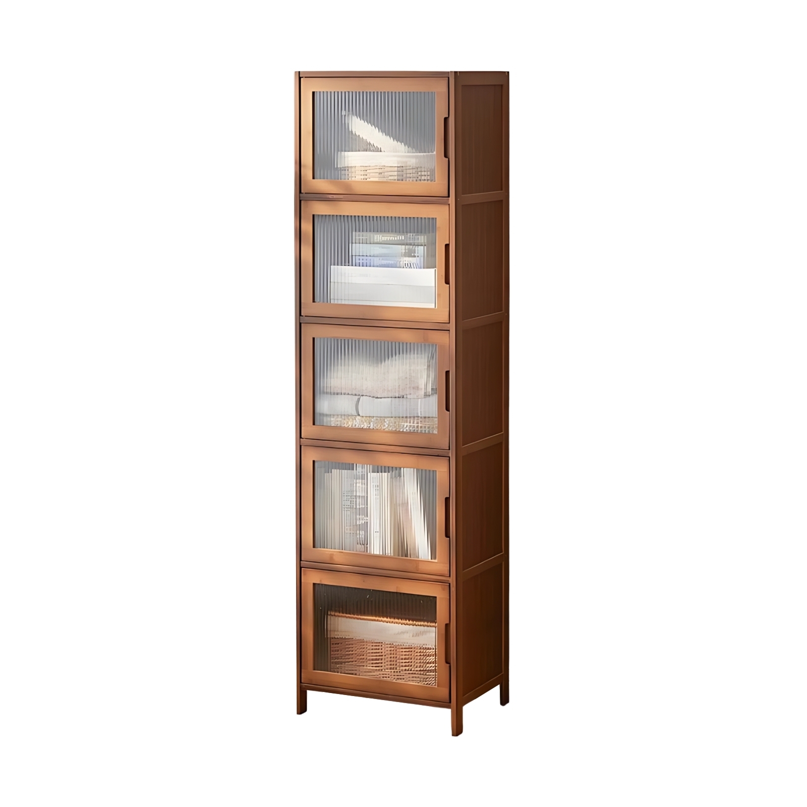 5 Layer Storage Shelf Display Cabinet Cupboard Bookshelf Side Cabinets