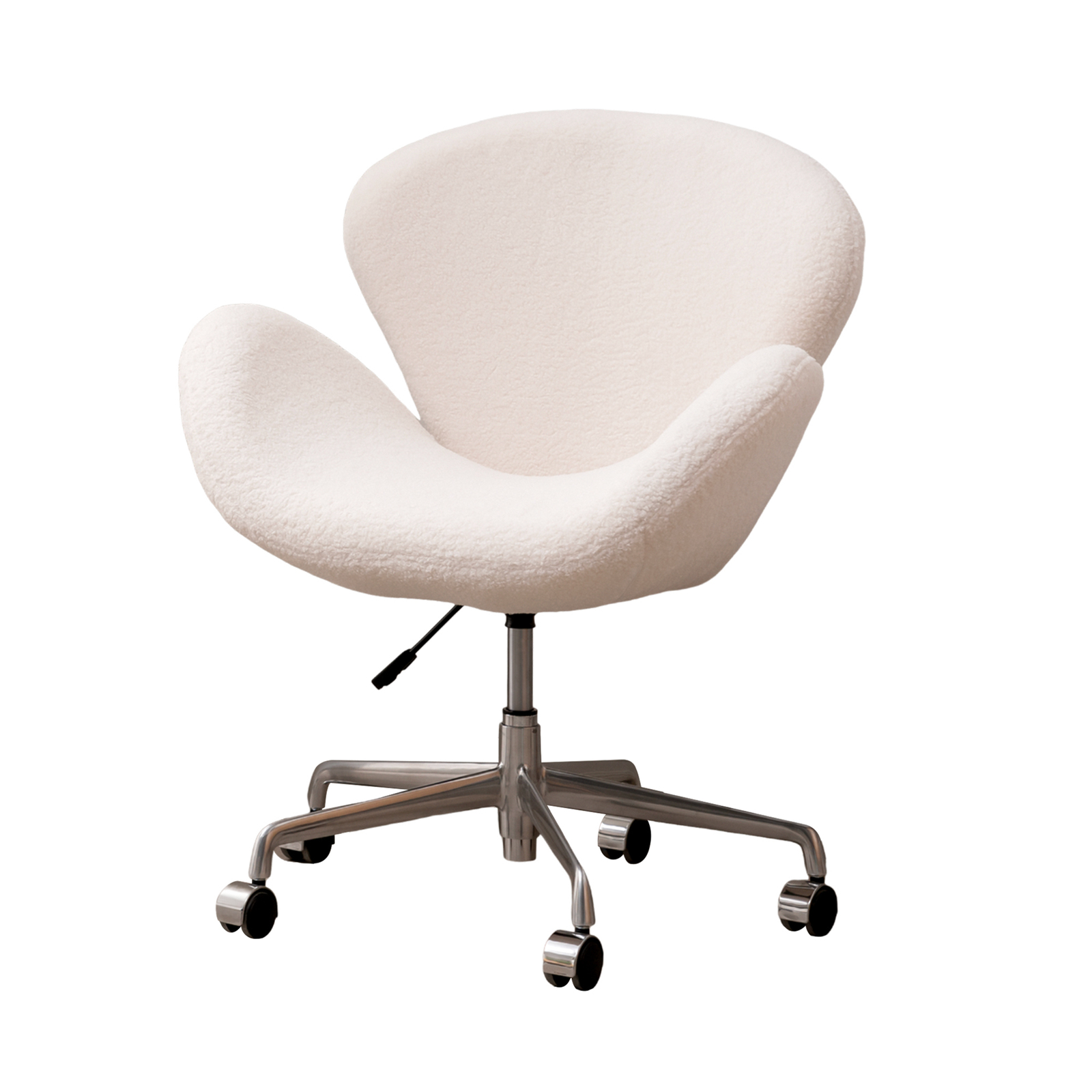 Swivel Cushion Chair Padded Replica Swan Chair Height Adjustable Work Chair