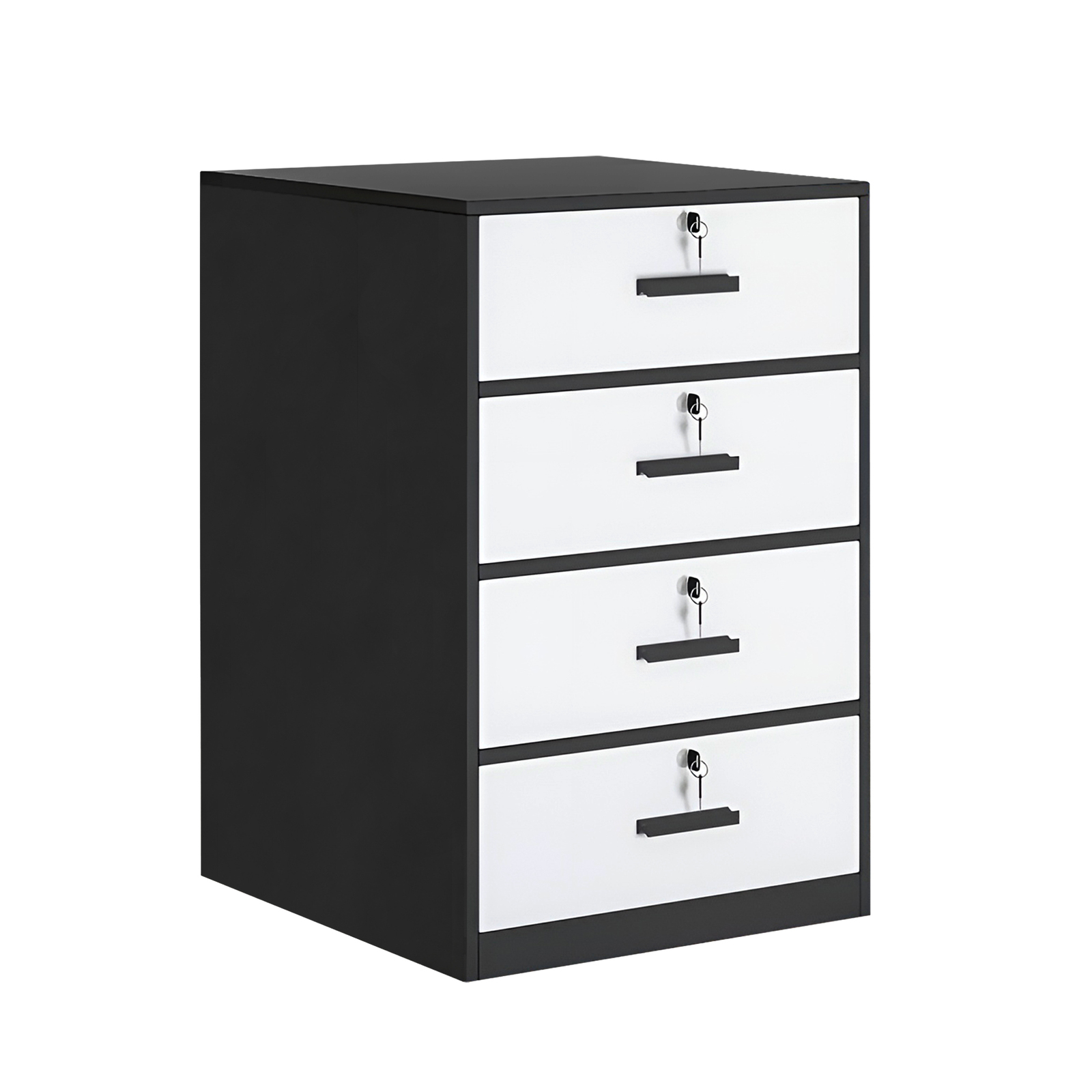 4 Drawer Filing Cabinet Document Organiser Lockable Office Storage