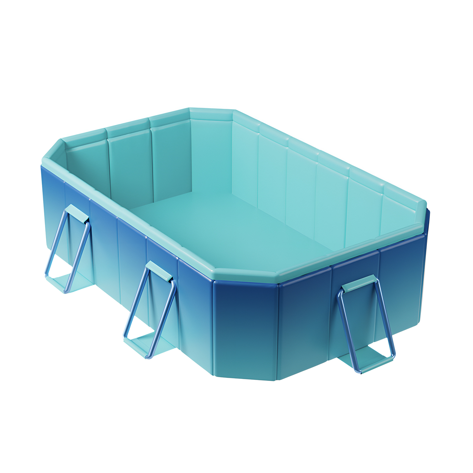 2.1M Swimming Pool Foldable Above Ground PVC Pool Kids Adult Outdoor Pool