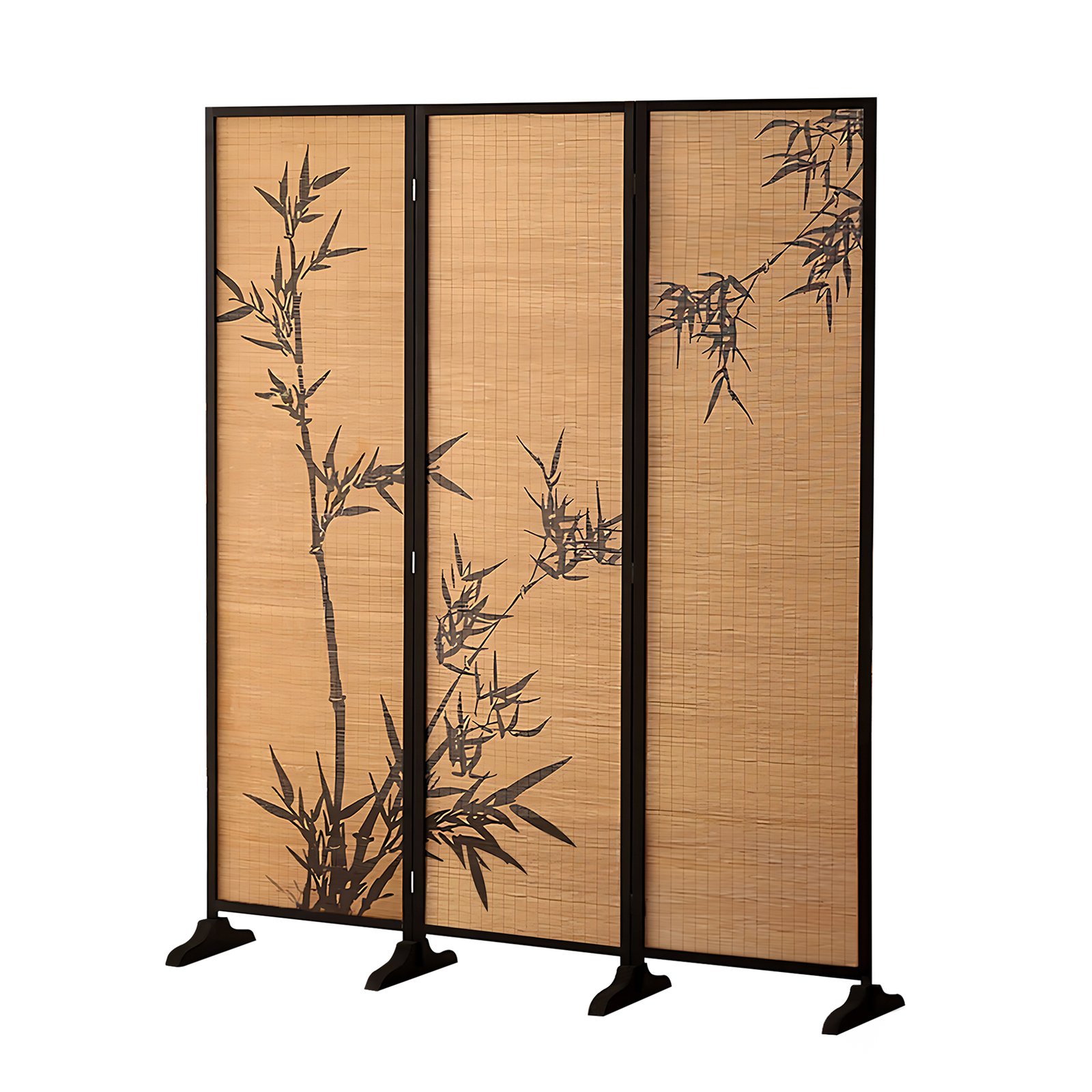 3 Panel Room Divider Screen Partition Privacy Fold Dividers Wood Stand