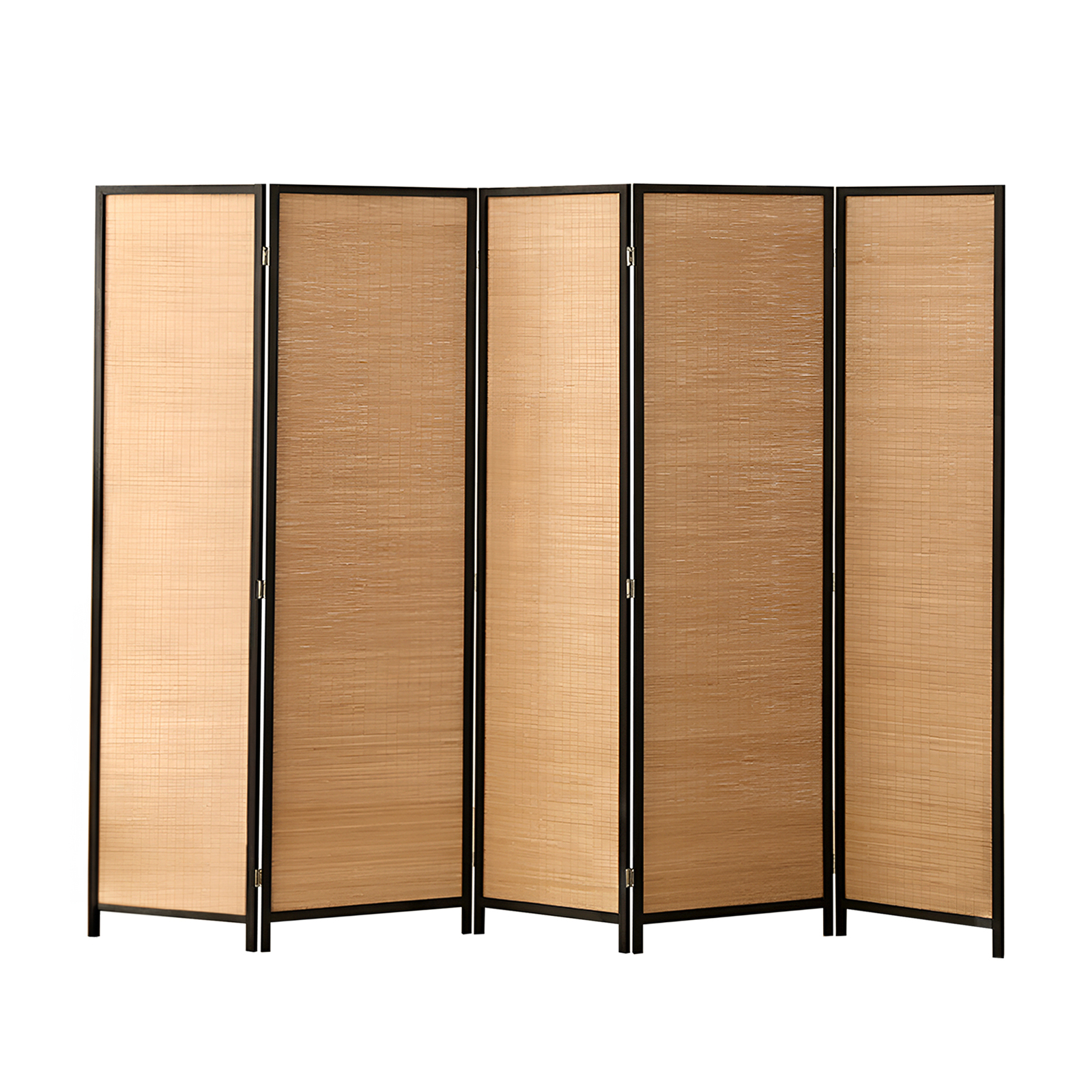 5 Panel Room Divider Screen Partition Privacy Fold Dividers Wood Stand