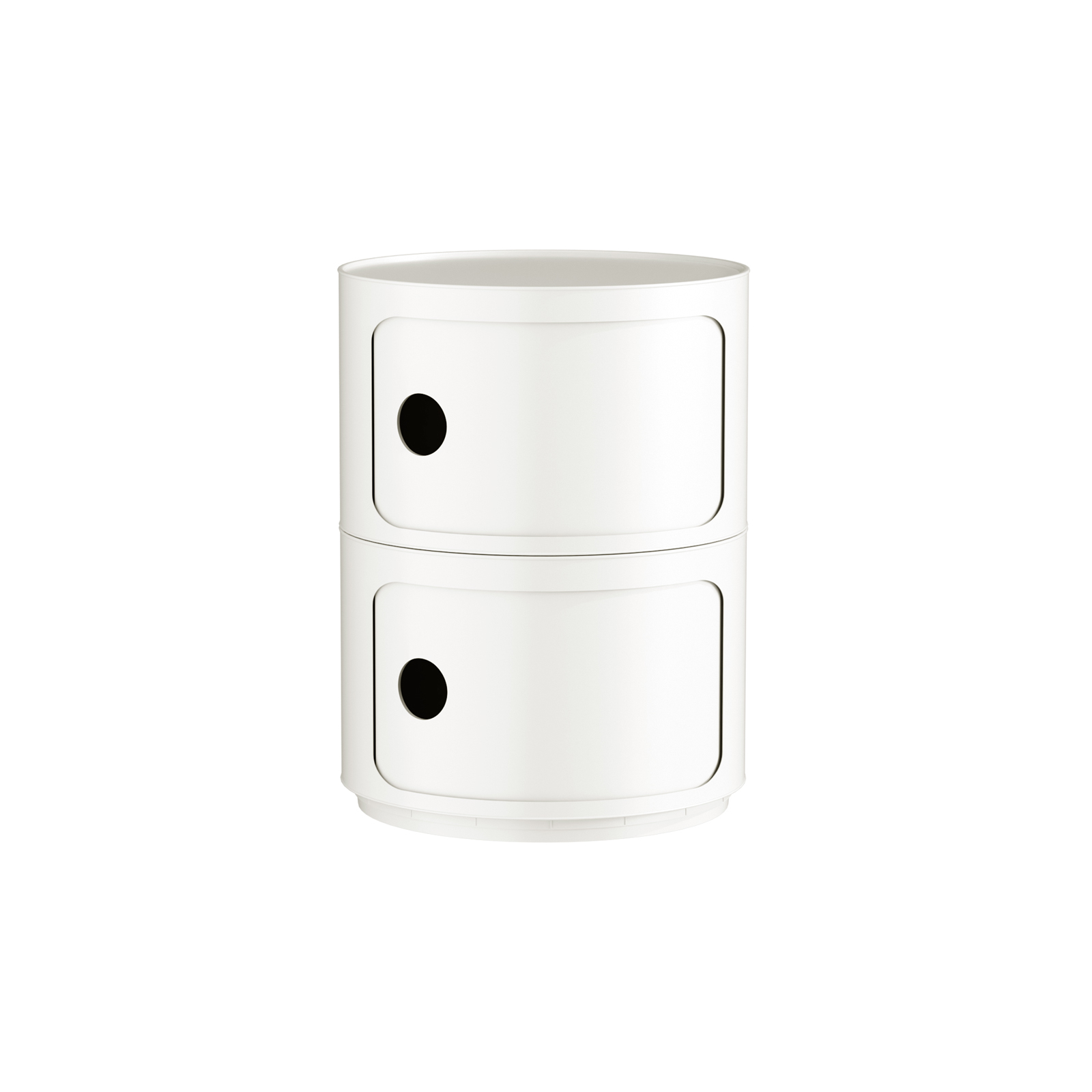 Replica Componibili Round Storage Cabinet - 2 Tier White