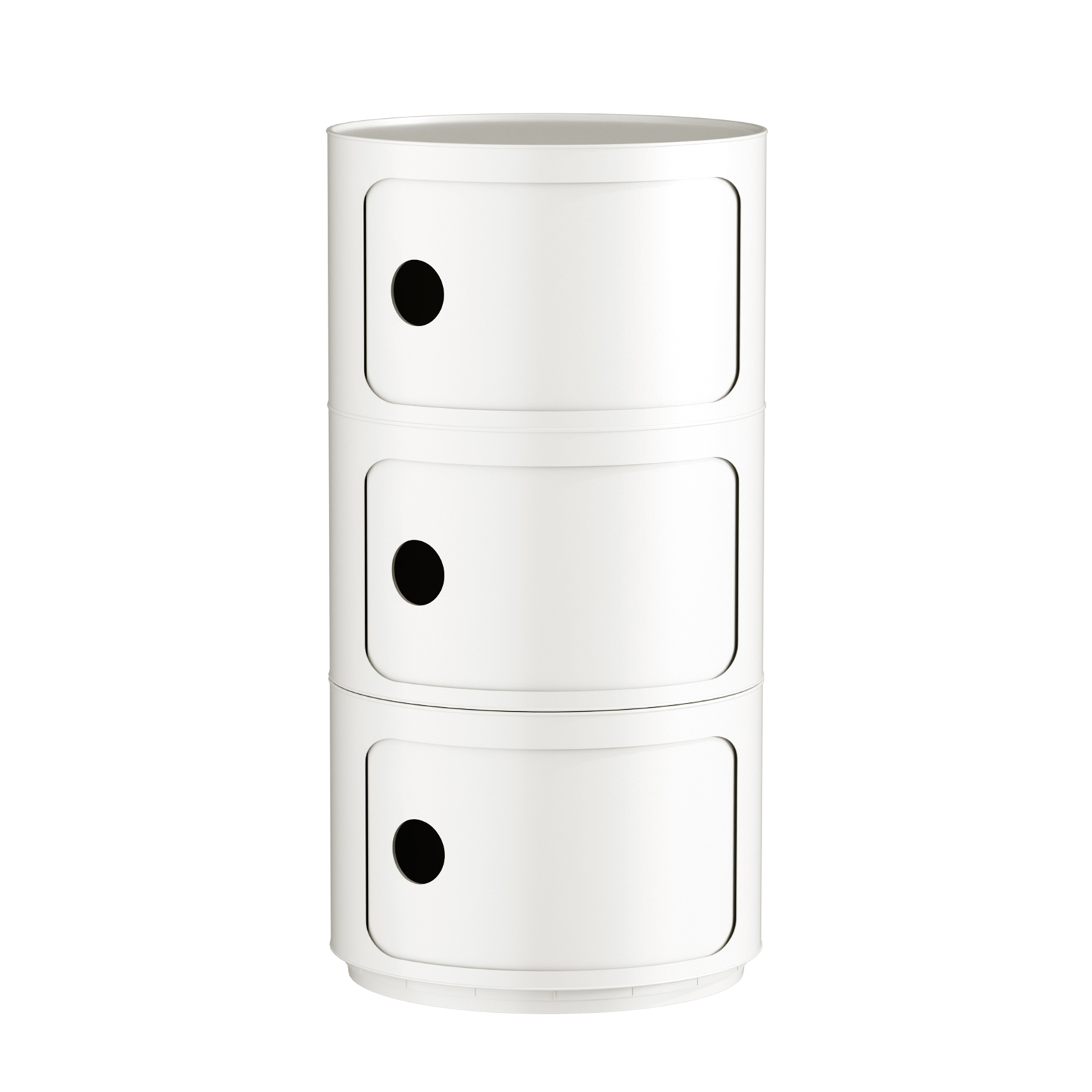 Replica Componibili Round Storage Cabinet - 3 Tier White