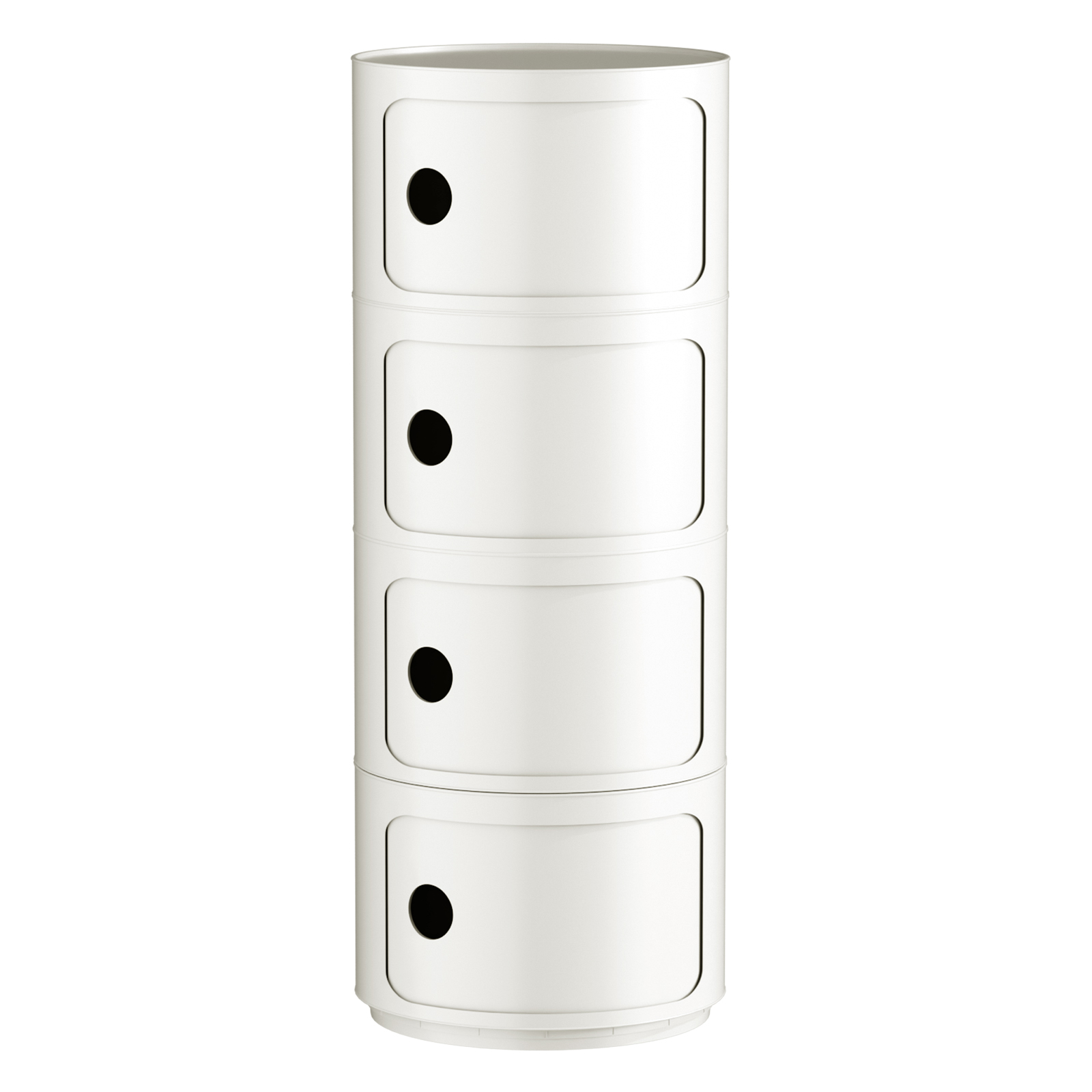 Replica Componibili Round Storage Cabinet - 4 Tier White