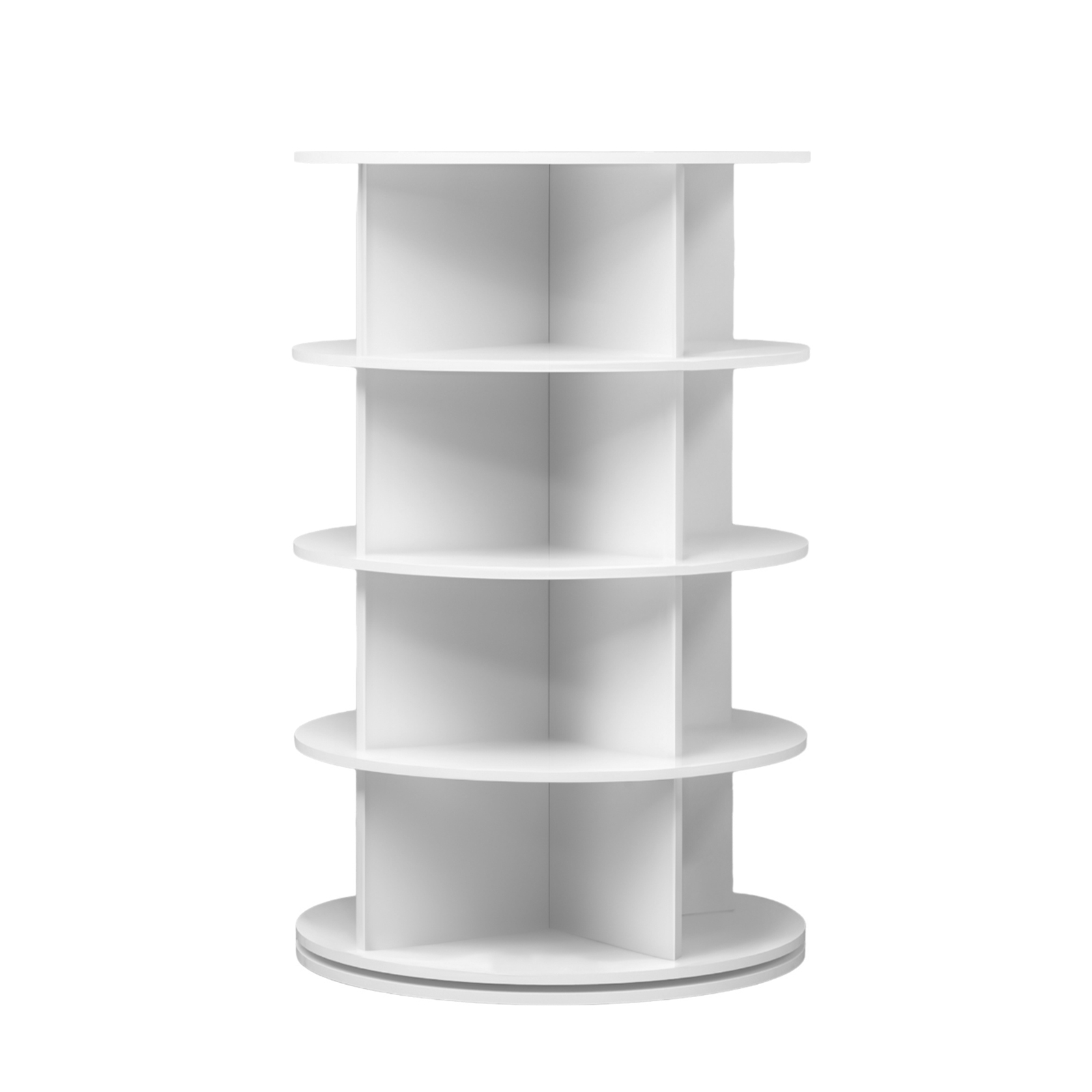 4 Tier 360 Swivel Rotating Shoe Rack Tower Book Storage Organizer Display Stand