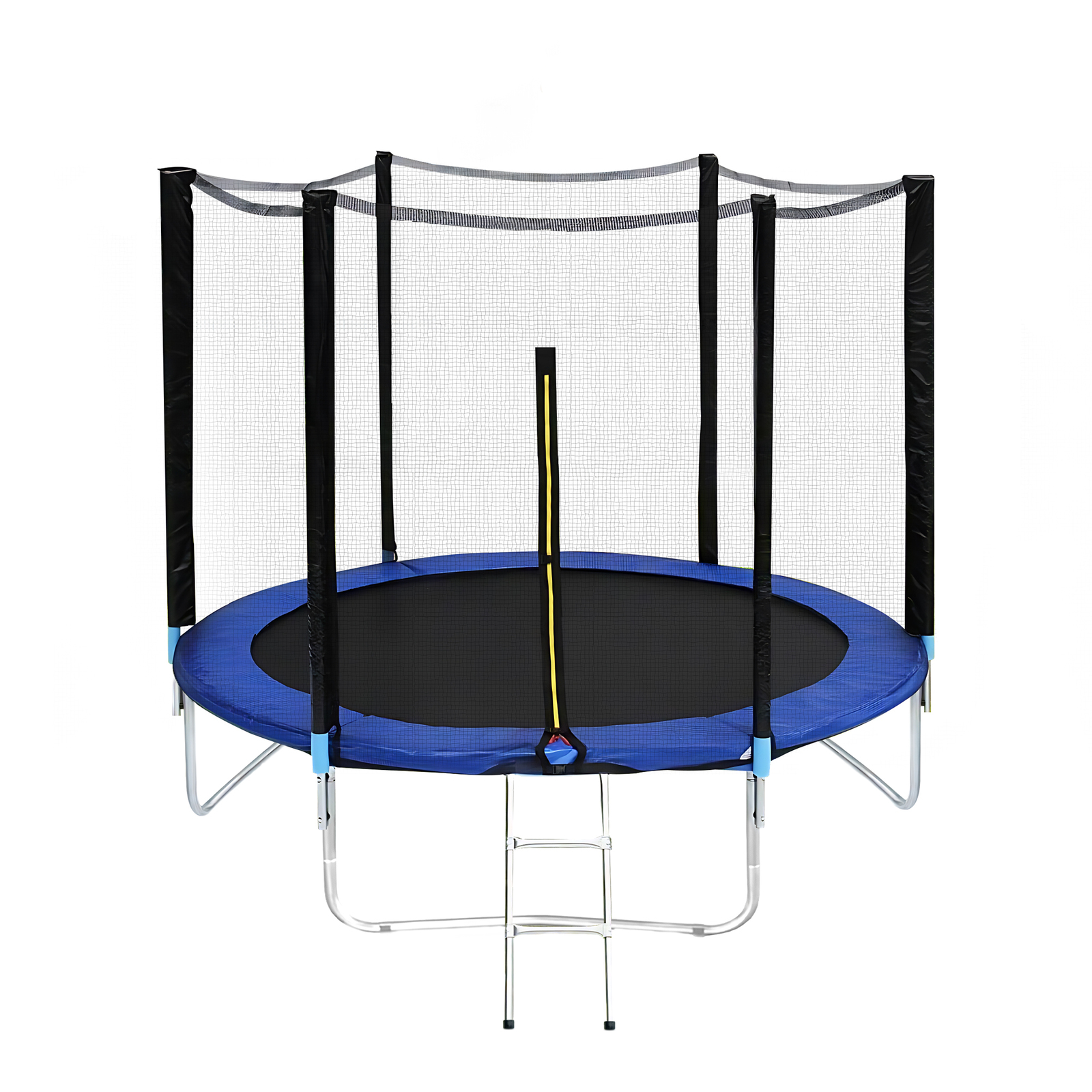 8FT Trampoline Round Outdoor Playground Trampolines Safety Net & Ladder