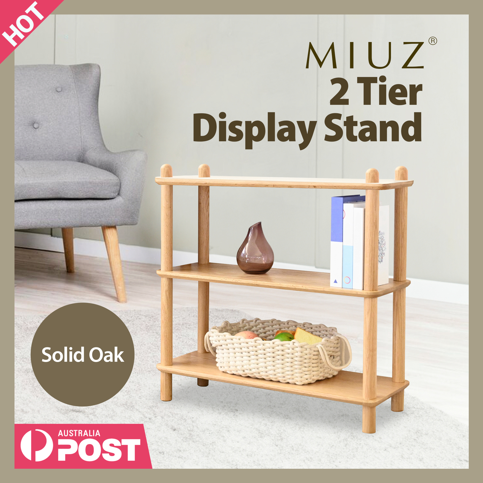 2 tier deals display shelf