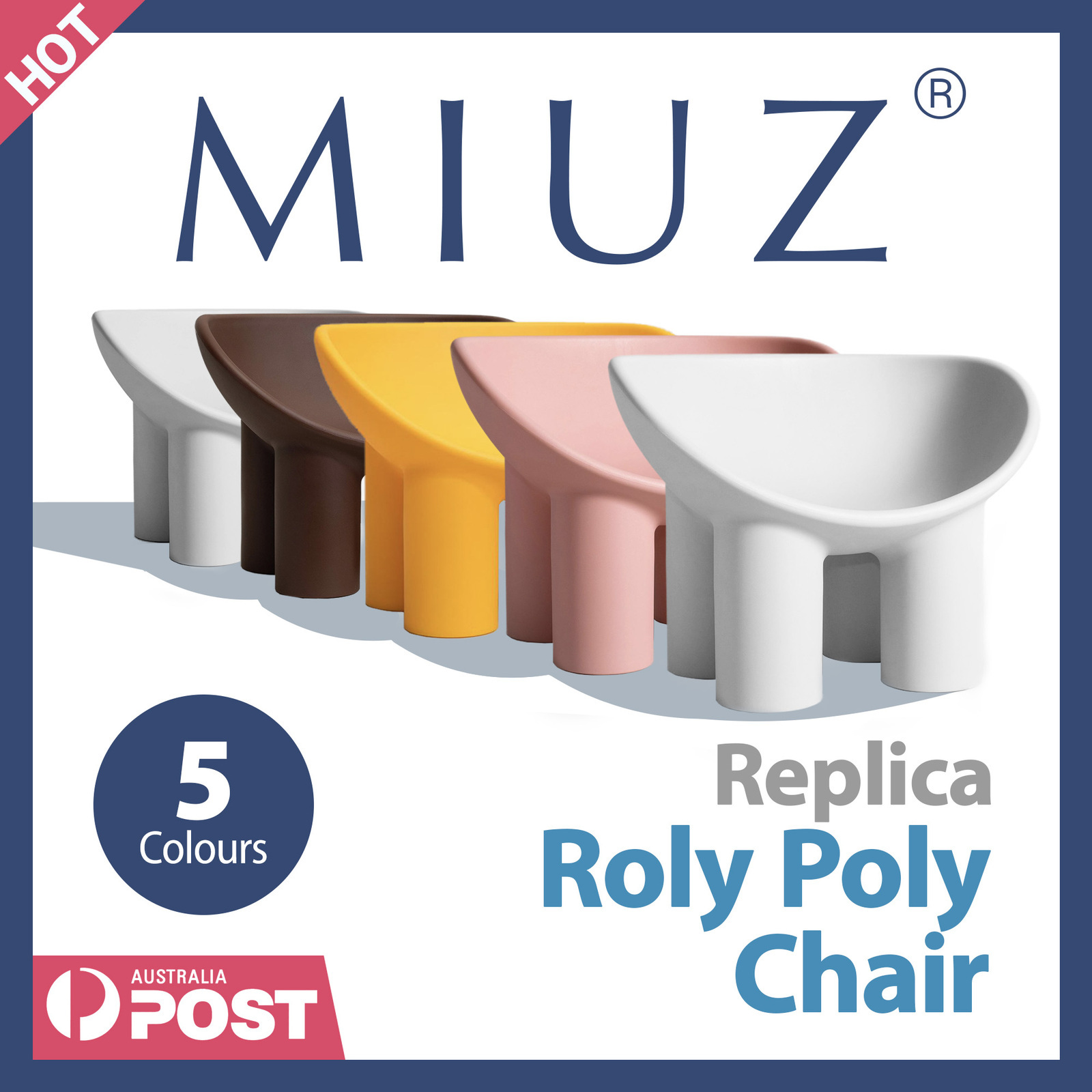 MIUZ Roly Poly Chair Lounge Chair Replica Chair Designer Modern Design Seat
